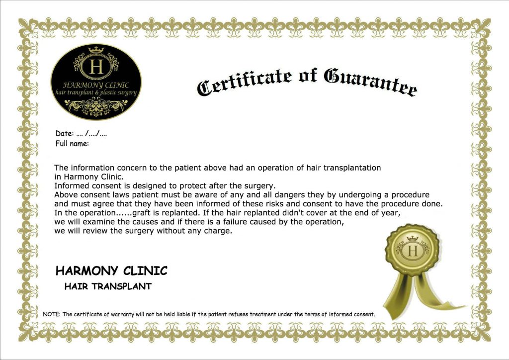 Harmony Clinic Guarantee